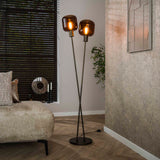 Lampadaire Terra Duo 2 lumières - Marron 