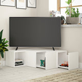Meubles de télévision Mélamine blanche compacte 90x32x92 cm