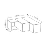 Meubles de télévision Mélamine blanche compacte 90x32x92 cm
