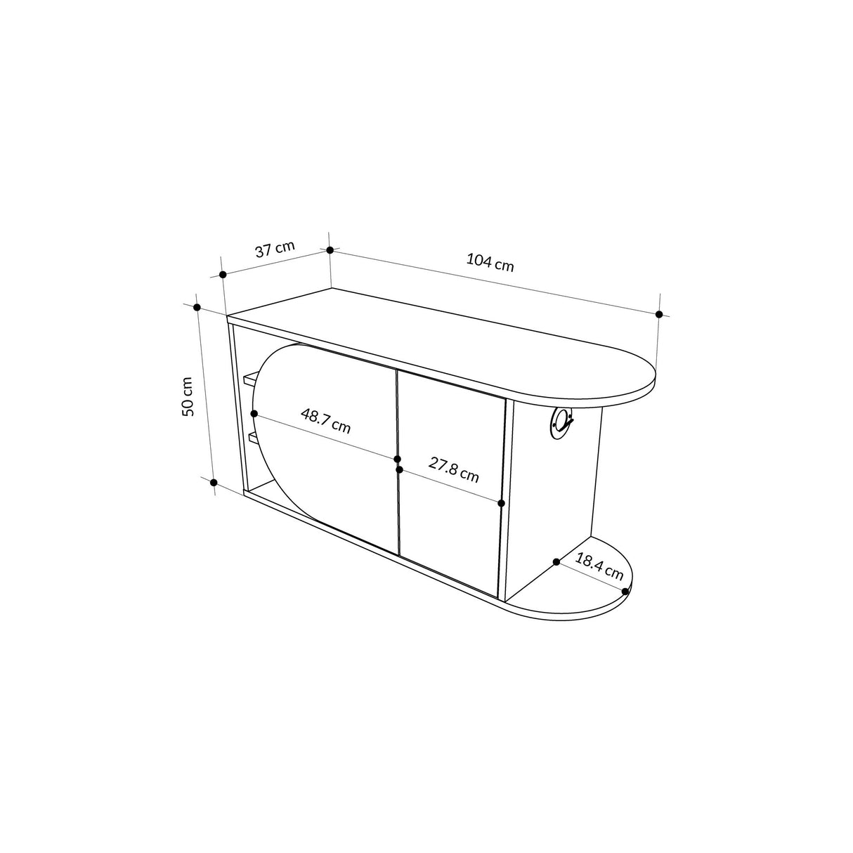 Armoire à chaussures Nova Banc de chaussures Naturel Blanc Mélamine 104x50x37 cm