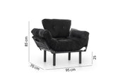 Fauteuil Nitta Simple Noir