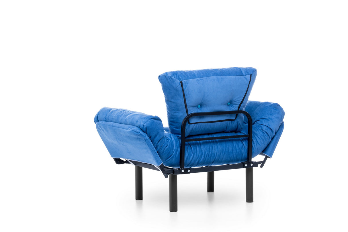 Fauteuil Nitta Simple Bleu