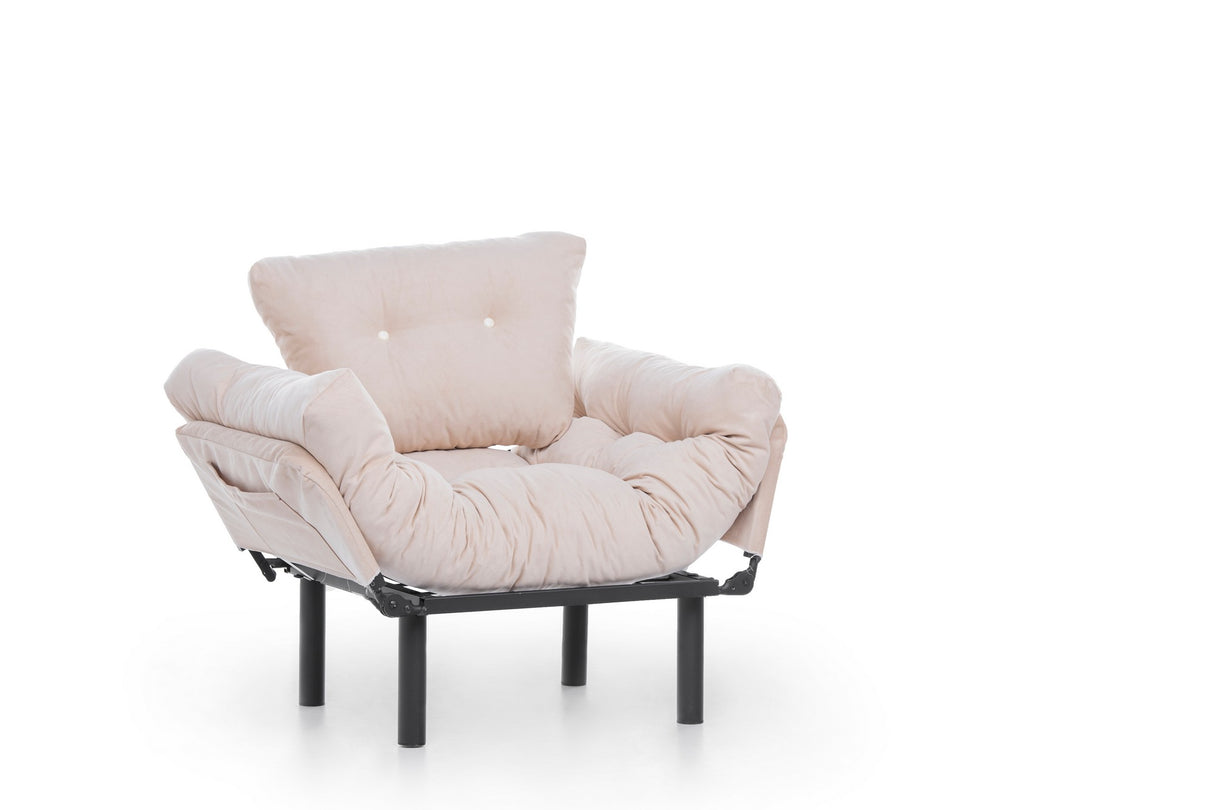 Fauteuil Nitta Simple Crème