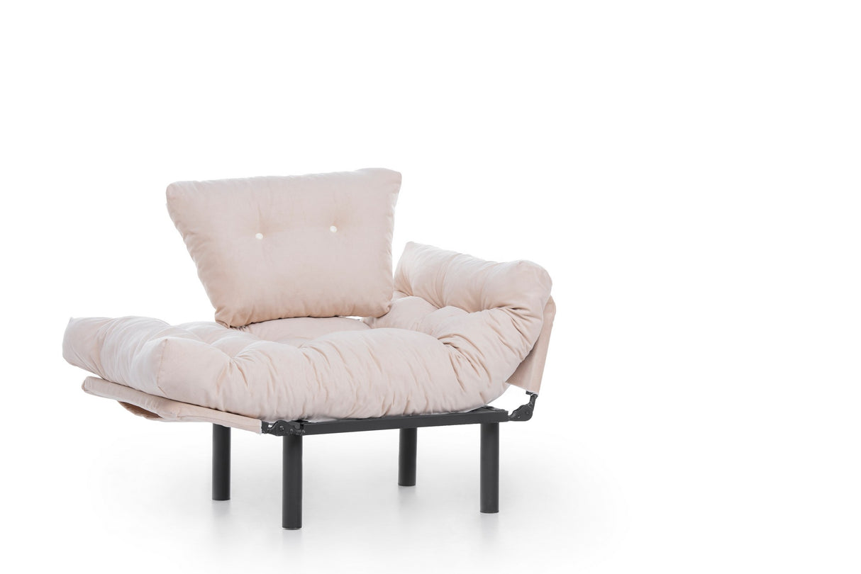 Fauteuil Nitta Simple Crème