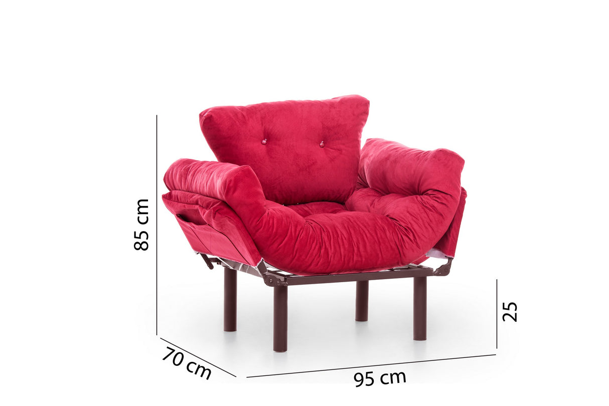 Fauteuil Nitta Simple Marron