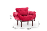 Fauteuil Nitta Simple Marron