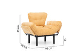 Fauteuil Nitta Single Moutarde