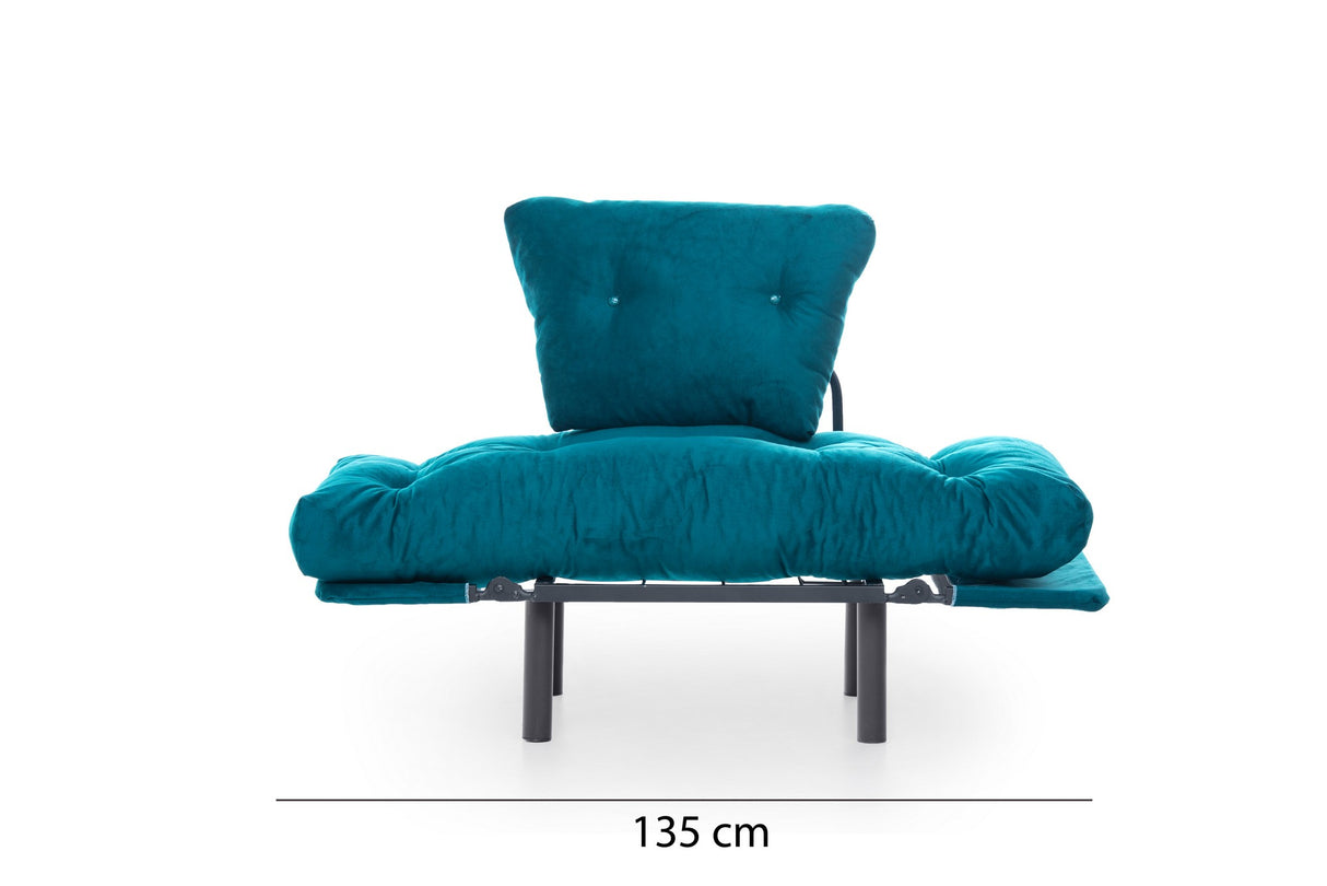 Fauteuil Nitta Simple Vert Pétrole