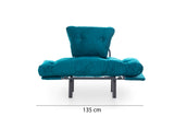 Fauteuil Nitta Simple Vert Pétrole