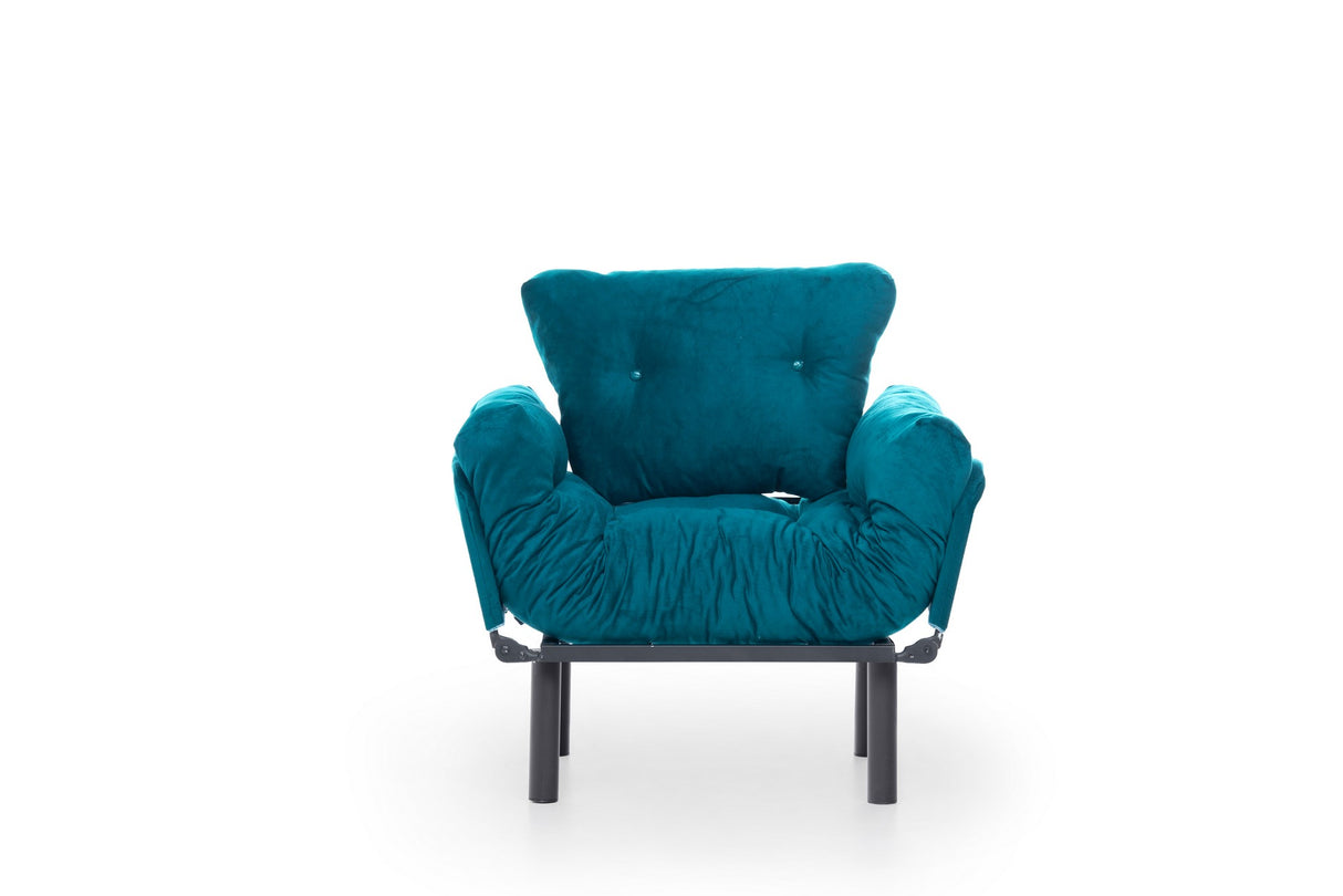 Fauteuil Nitta Simple Vert Pétrole