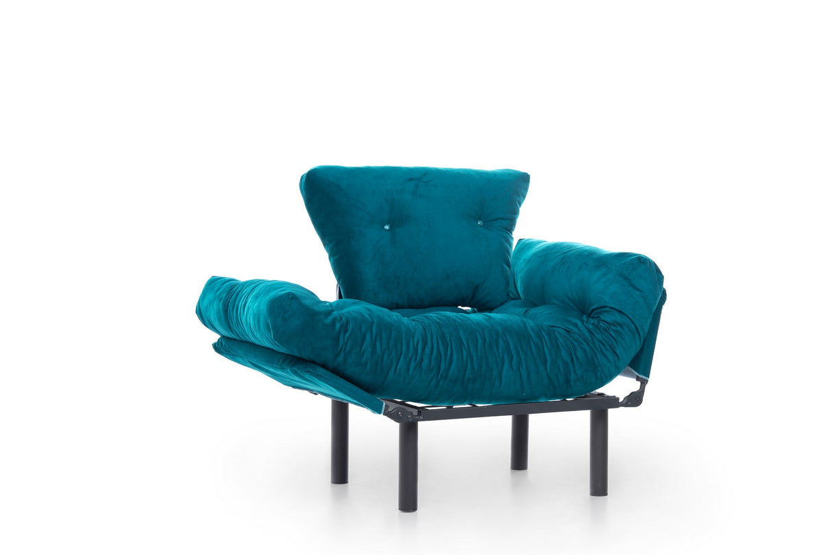 Fauteuil Nitta Simple Vert Pétrole