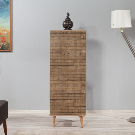 Cabinet à chaussures Filinta Sonoma Oak Latjes Mélamine 50x135x38 cm