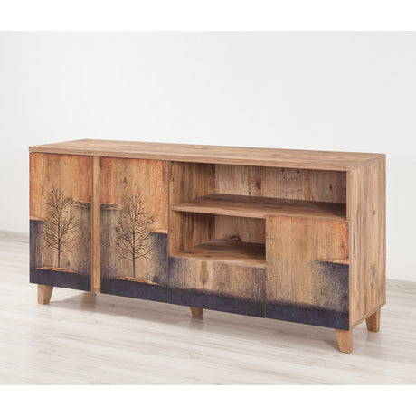 Buffet Marina Mila Bois de Pin Atlantique Mélamine 160x76x45 cm