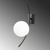 Wandlamp Zwart Glas Cielo