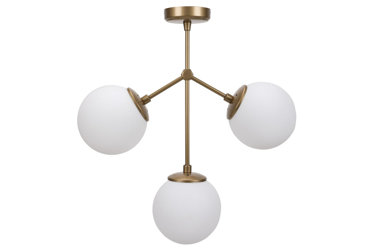 Hanglamp 3-lichts Wit Glas Polaris