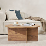 Table basse ronde en bois de pin mélaminé - 90x90x40 cm - Dakota