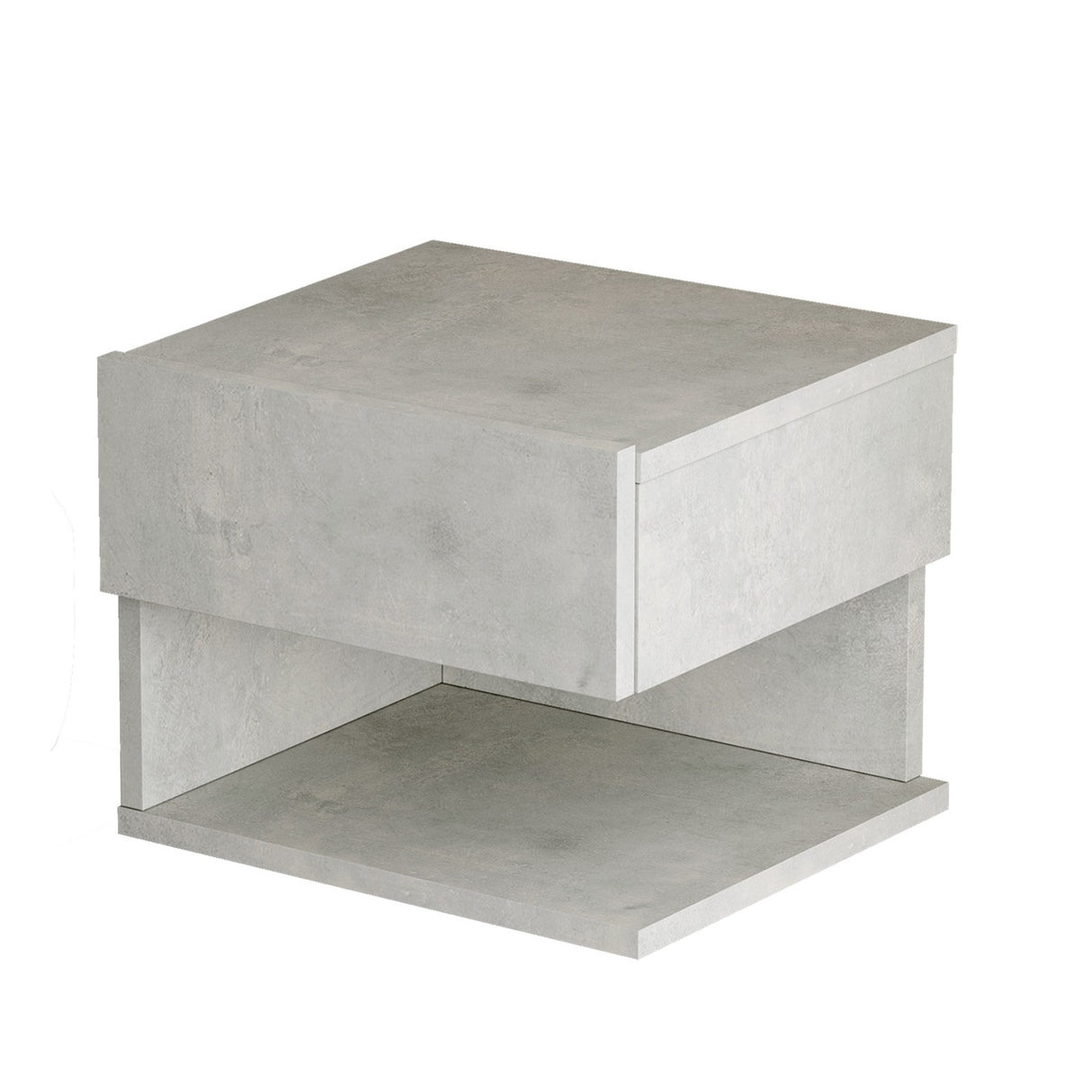 Table de chevet Maui Silver Mélamine 40x35.3x31.3 cm