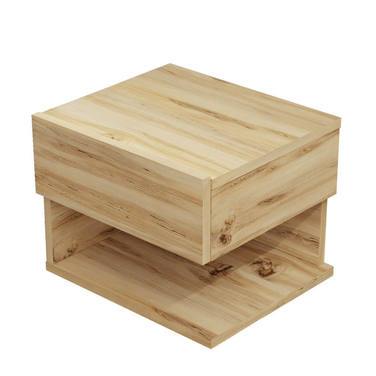 Table de chevet Maui Oak Melamine 40x35.3x31.3 cm