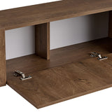 Meuble TV Nexus aspect chêne noir 180 cm Kafkas aspect chêne / Bois mélaminé Noir