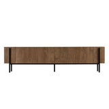 Meuble TV Nexus aspect chêne noir 180 cm Kafkas aspect chêne / Bois mélaminé Noir