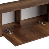 Meuble TV Nexus aspect noyer et or 180 cm Aspect baroque noyer et or Bois mélaminé