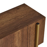 Meuble TV Nexus aspect noyer et or 180 cm Aspect baroque noyer et or Bois mélaminé