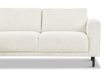 Moderne Hoekbank Links Beige Stof Aniko met Chaise Longue 238x142x78 cm