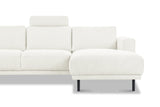 Moderne U-Bank Hoekbank Links Beige Stof Aniko 310x197x78 cm