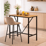Bartafels - Bartafel Walnoot melamine - 90 x 48 cm - 92 cm hoog - North - Dimehouse