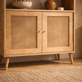 Bibliothèque Hazeran Chêne Bois de hêtre 40x90x158 cm 