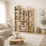 Boekenkasten - Boekenkast eikenlook melamine Manco 122x188x25,5 cm - Dimehouse