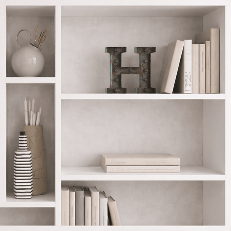 Bibliothèque Mito Mélamine blanche 110x161x25,5 cm