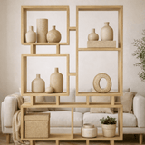Boekenkasten - Boekenkast Rail Eik Melamine 79x166,5x24 cm - Dimehouse