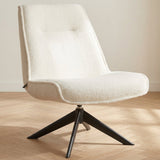 Fauteuil pivotant Marijn teddy photo d'ambiance naturelle dans un intérieur moderne