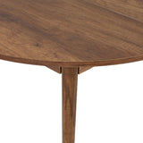 Table à manger noyer en mélamine rectangulaire 180x89,5x75 cm - Linova