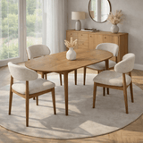 Table à manger noyer en mélamine rectangulaire 180x89,5x75 cm - Linova