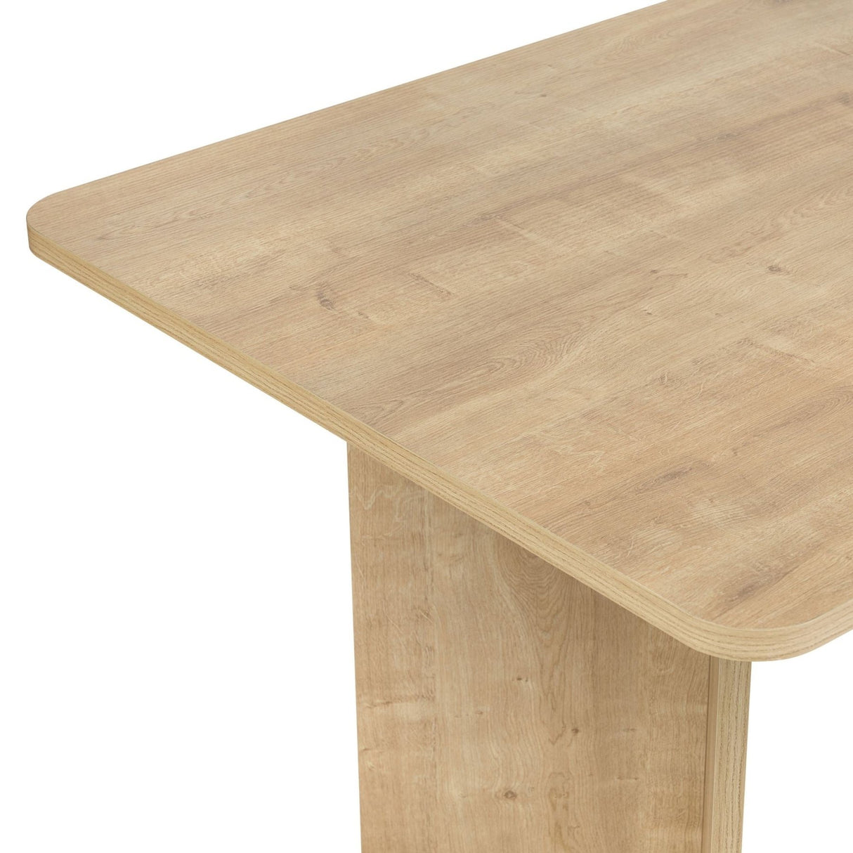 Table à manger chêne en mélamine rectangulaire 180x89,5x75 cm - Linova