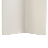 Table à manger blanche en mélamine rectangulaire 180x89,5x75 cm - Linova