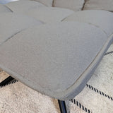 Fauteuil pivotant Yuki Taupe Bouclé 360° 