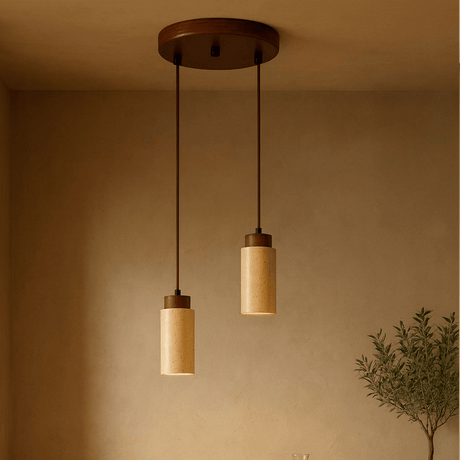 Babıl-B - Bouchon en Travertin Noyer Beige Noyer