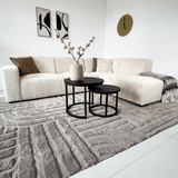 Canapé d’angle Gavi en tissu côtelé ultra doux crème – méridienne à droite