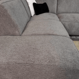 Canapé d'angle Ravi – Chenille Mêlée Taupe – Gauche 