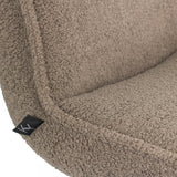 Fauteuil pivotant Marijn teddy taupe