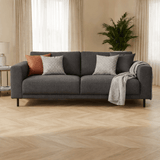 Canapé moderne 2,5 places en tissu anthracite Aniko 183x90x78 cm 