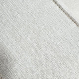 Canapé d'angle modulaire avec pouf détachable en tissu de lin beige écru Fora - gauche 