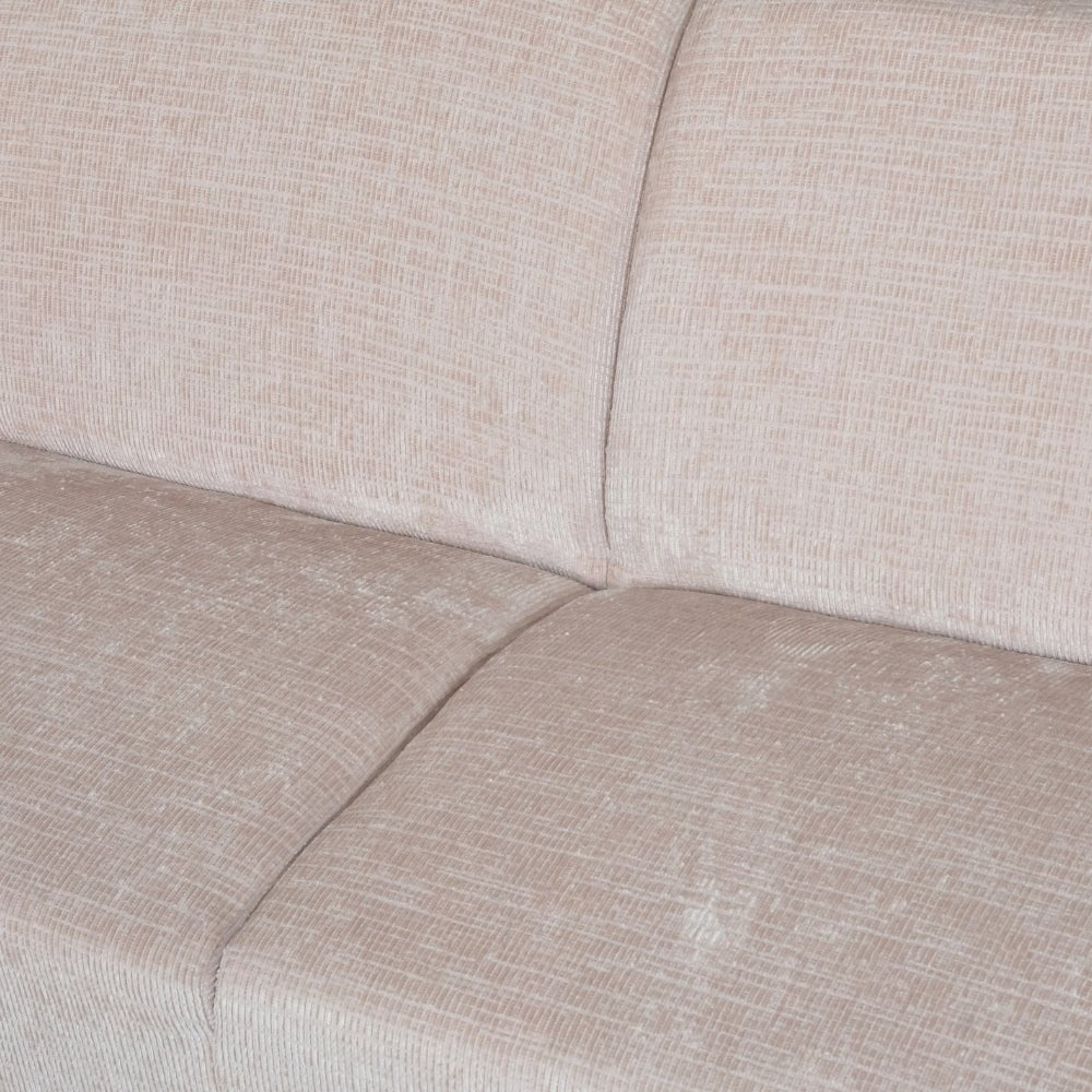 Canapé d'angle manon avec chaise longue gauche chenille beige