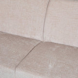 Canapé d'angle manon avec chaise longue gauche chenille beige