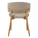 Japandi Eetkamerstoel Yuka Zand - Eikenlook Frame