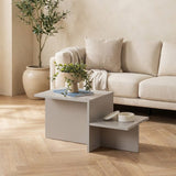 Table basse Grise Mélamine Eterna 