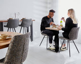 Bistrotafels - Bistrotafel Robin vierkant melamine rustiek eiken - Dimehouse
